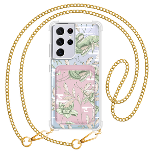 Android Magnetic Wallet Case - Fish & Floral 6.0