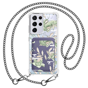 Android Magnetic Wallet Case - Fish & Floral 6.0