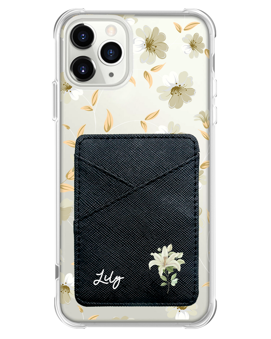 iPhone Phone Wallet Case - White Magnolia