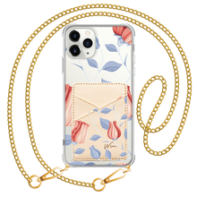 Load image into Gallery viewer, iPhone Phone Wallet Case - Red Tulip
