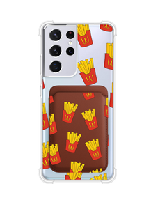 Android Magnetic Wallet Case - Fries