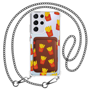 Android Magnetic Wallet Case - Fries