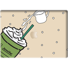 Load image into Gallery viewer, Macbook Snap Case - Green Tea Matcha Frappe
