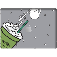 Load image into Gallery viewer, Macbook Snap Case - Green Tea Matcha Frappe
