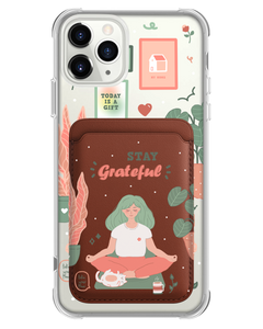 iPhone Magnetic Wallet Case - Grateful