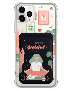 iPhone Magnetic Wallet Case - Grateful
