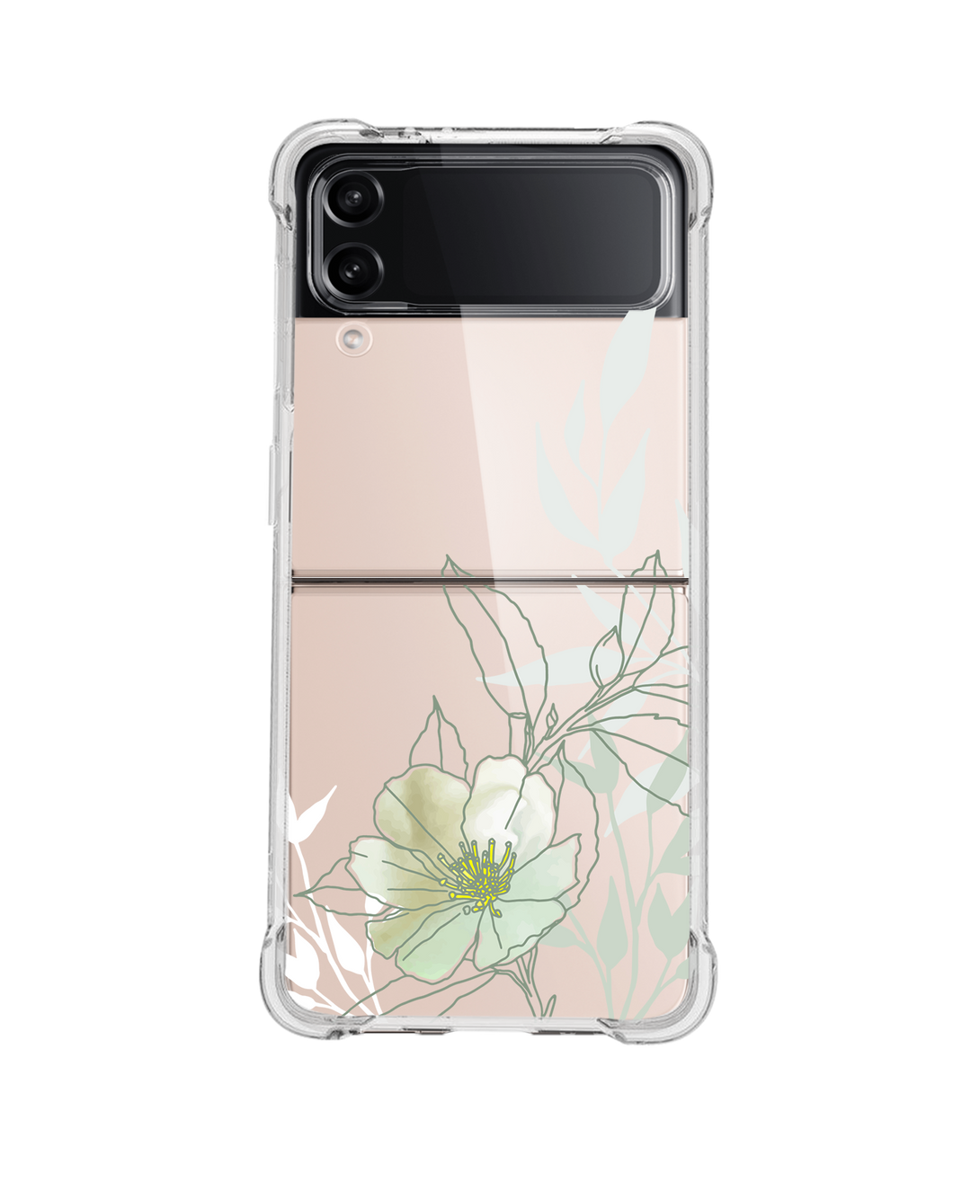 Android Flip / Fold Case - Greenmint Lily