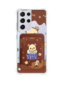 Android Magnetic Wallet Case - Hello Teddy 1.0