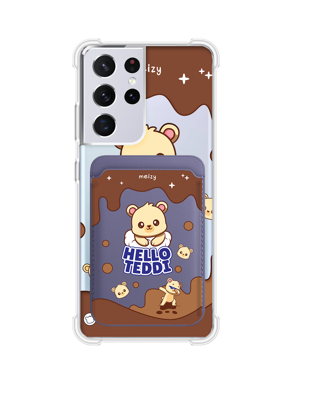 Android Magnetic Wallet Case - Hello Teddy 1.0