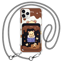 Load image into Gallery viewer, iPhone Magnetic Wallet Case - Hello Teddy 1.0

