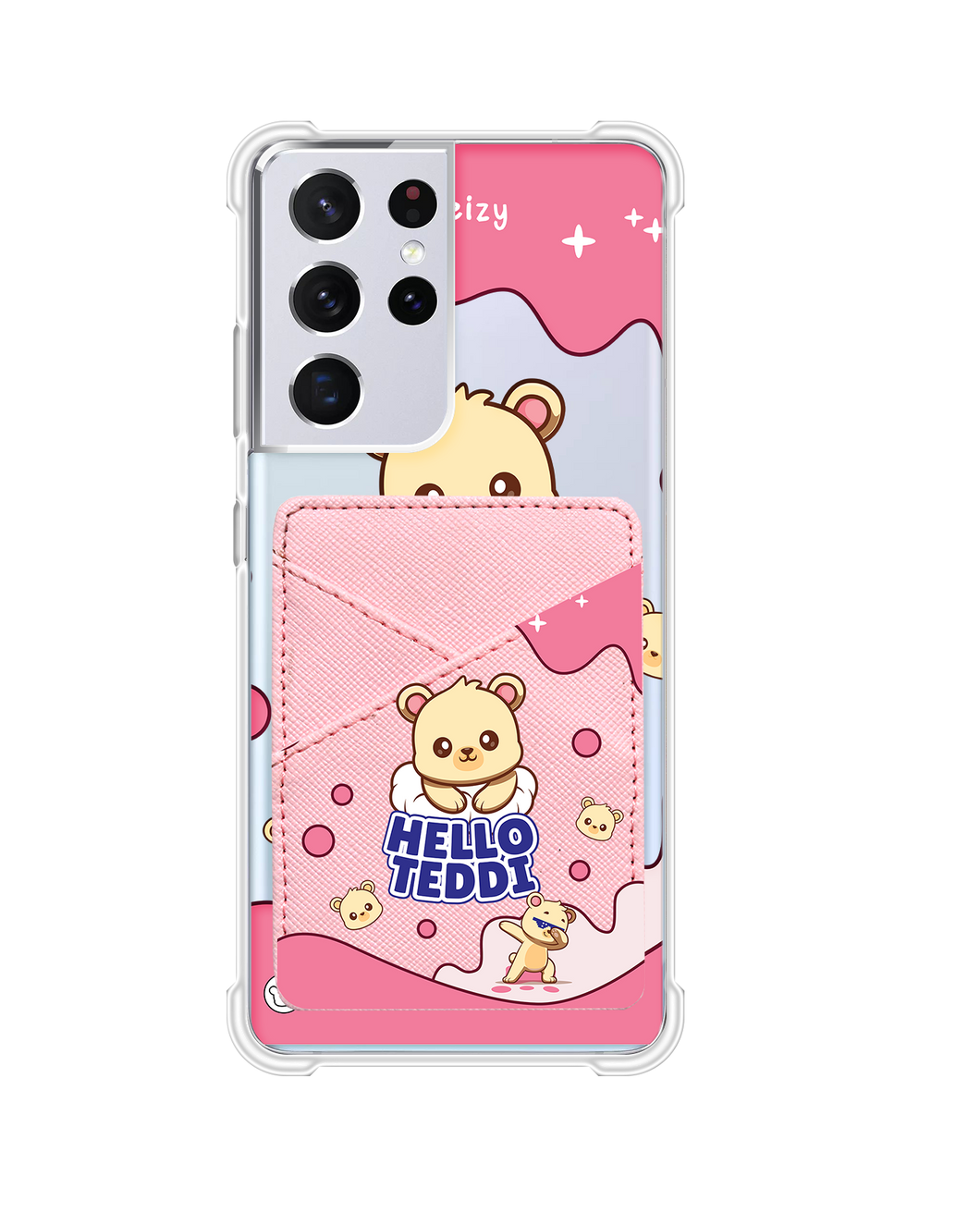 Android Phone Wallet Case - Hello Teddy 2.0