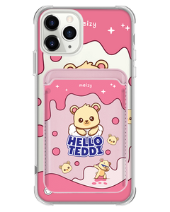 iPhone Magnetic Wallet Case - Hello Teddy 2.0