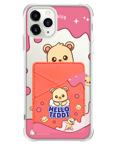 iPhone Phone Wallet Case - Hello Teddy 2.0