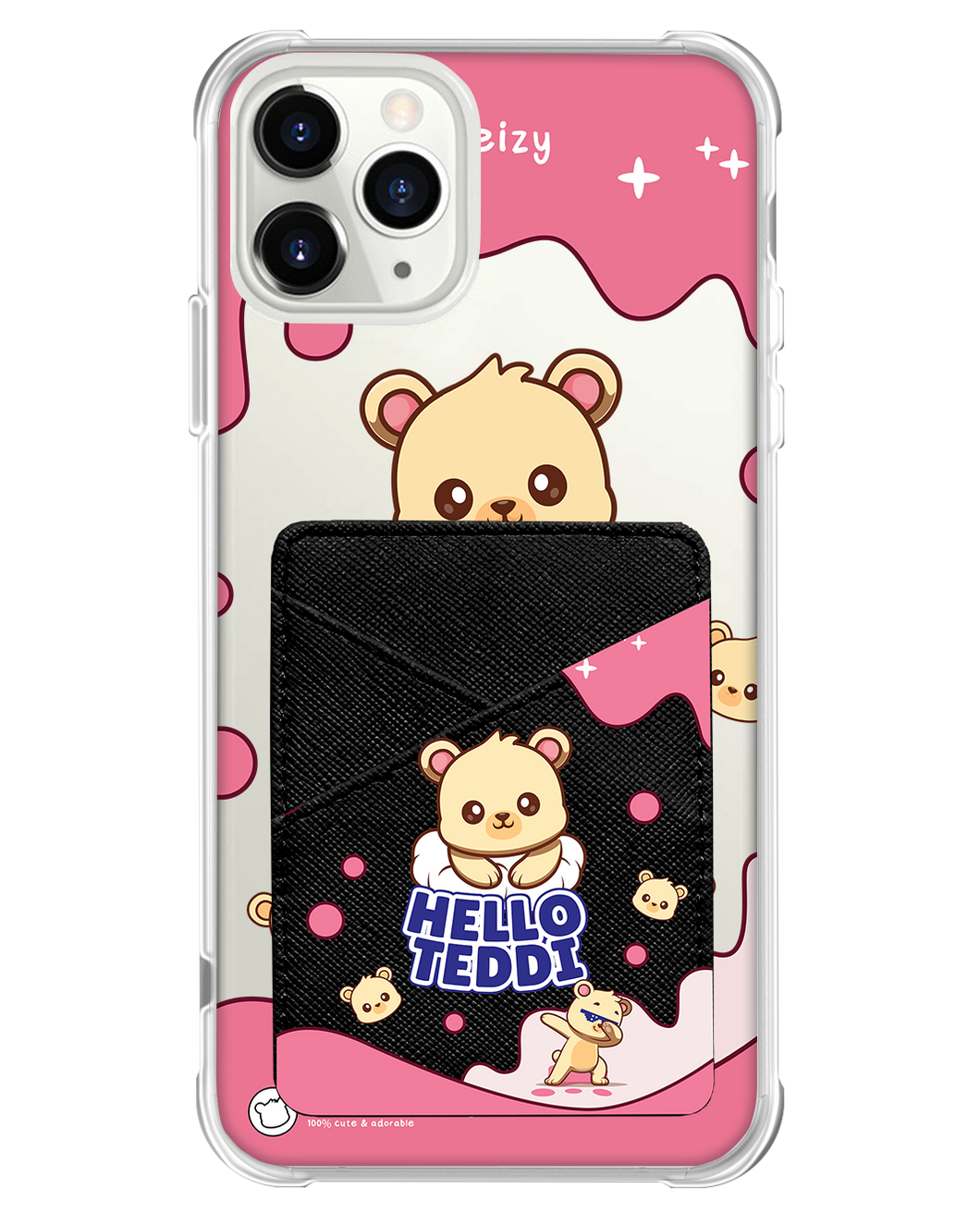 iPhone Phone Wallet Case - Hello Teddy 2.0