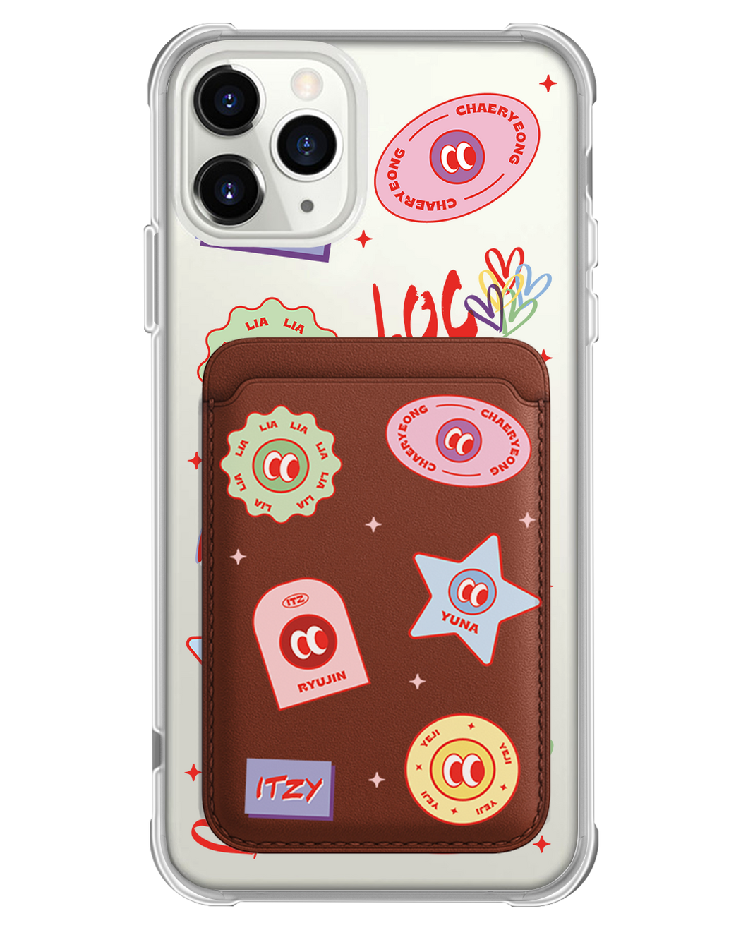 iPhone Magnetic Wallet Case - Itzy Sticker Pack