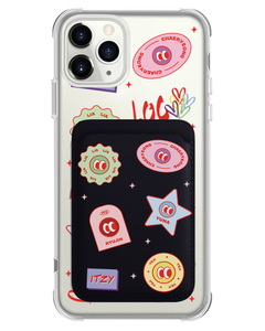 iPhone Magnetic Wallet Case - Itzy Sticker Pack