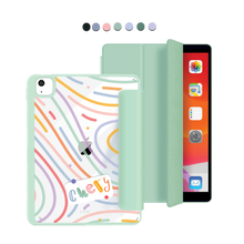 Load image into Gallery viewer, iPad Acrylic Flipcover - Doodle Monogram 2.0
