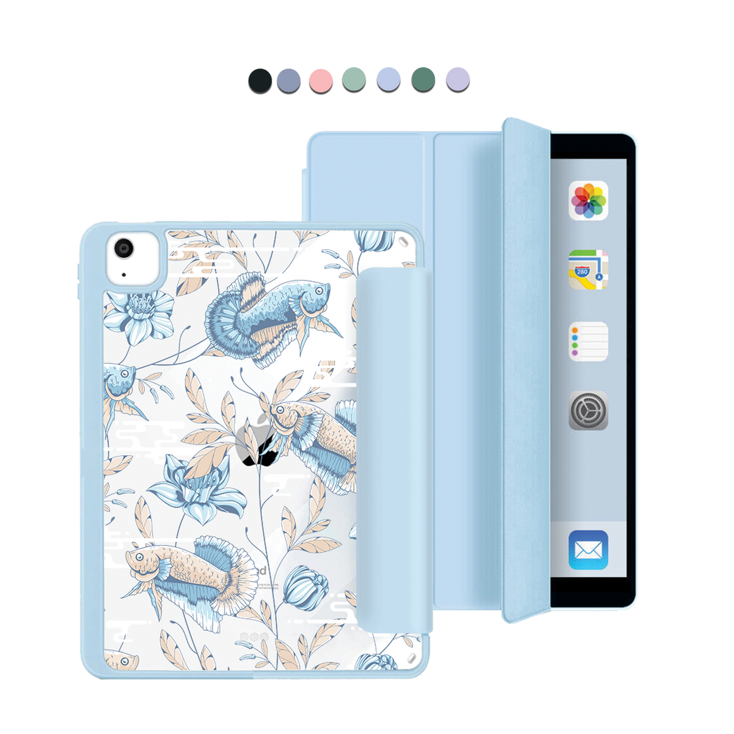 iPad Acrylic Flipcover - Fish & Floral 4.0