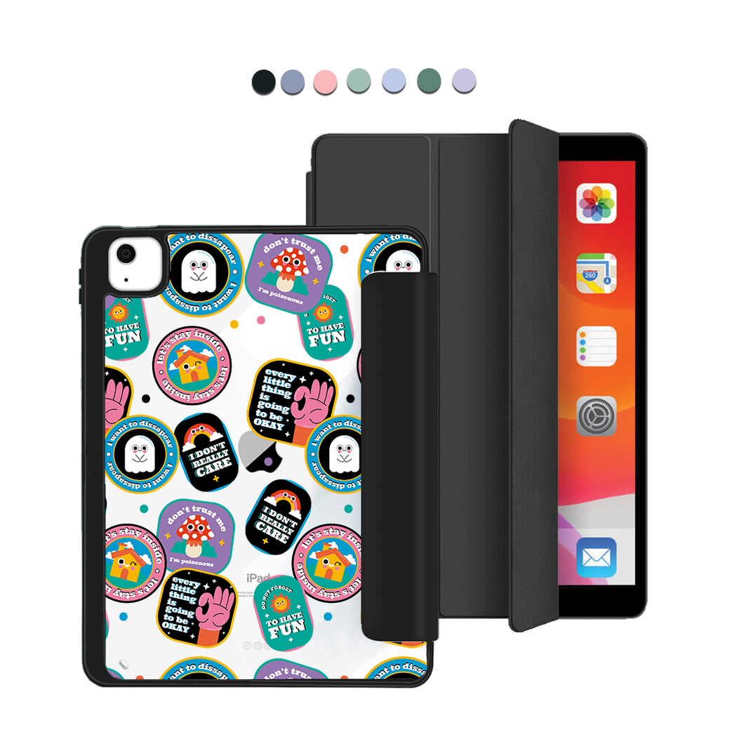 iPad Acrylic Flipcover - Monster Sticker Pack