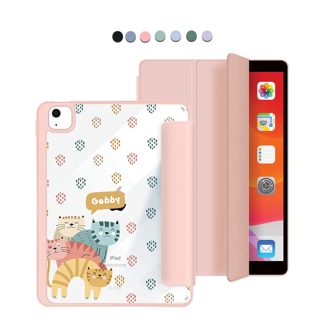 iPad Acrylic Flipcover - Rainbow Meow 2.0