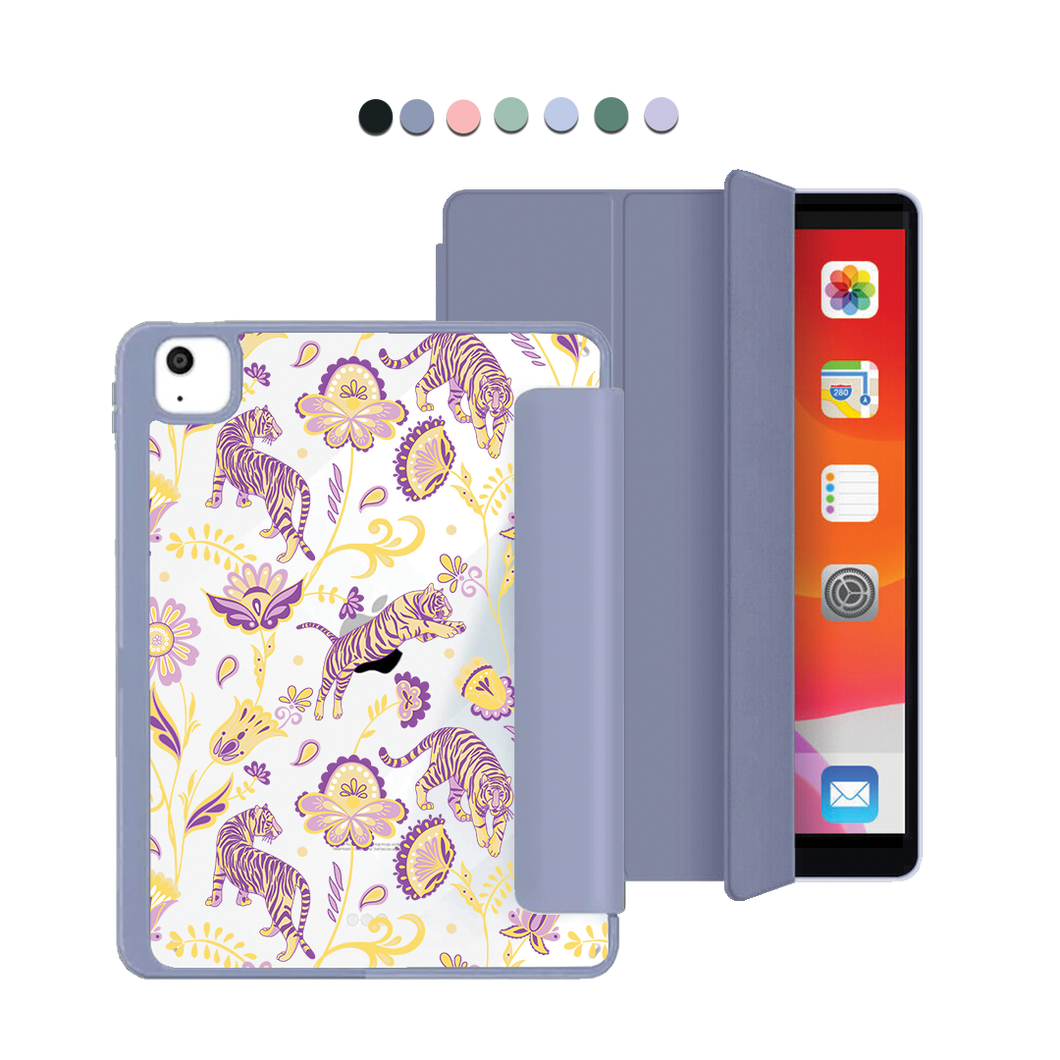 iPad Acrylic Flipcover - Tiger & Floral 4.0