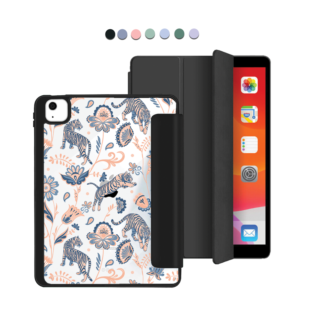 iPad Acrylic Flipcover - Tiger & Floral 5.0