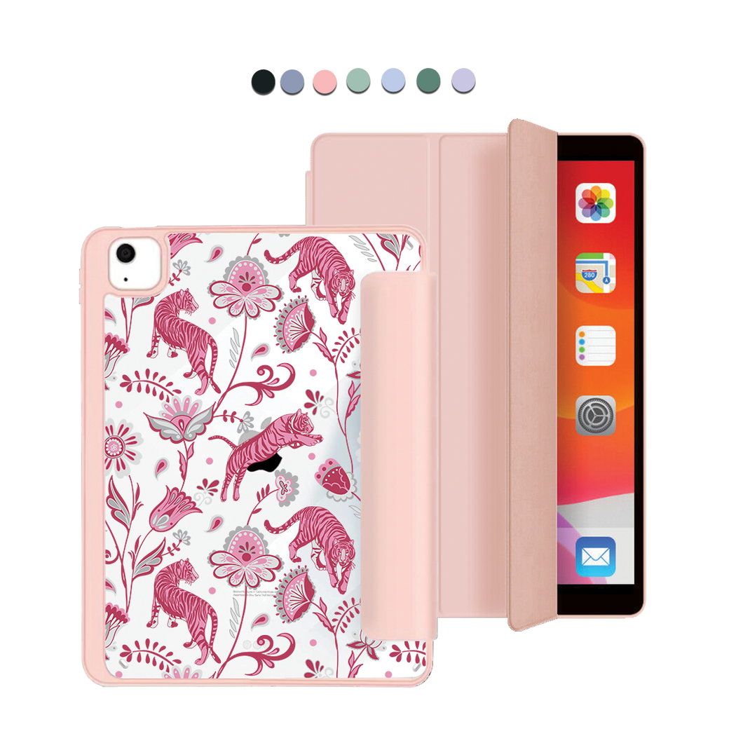 iPad Acrylic Flipcover - Tiger & Floral 7.0