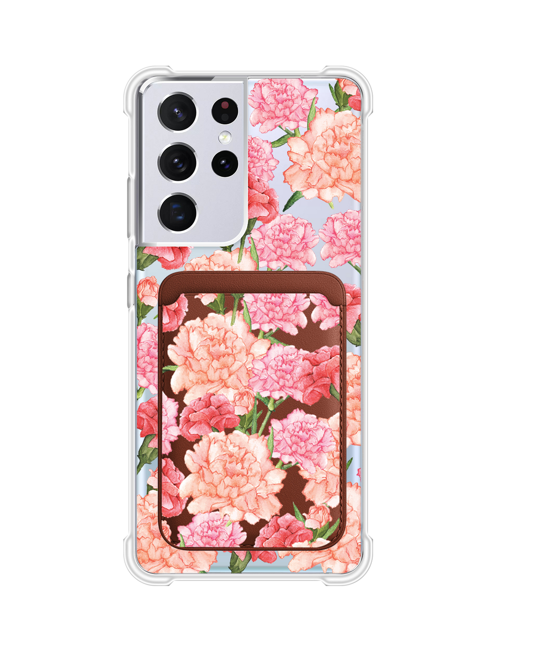 Android Magnetic Wallet Case - January Carnation