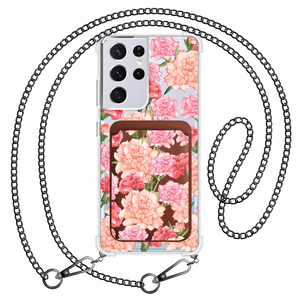 Android Magnetic Wallet Case - January Carnation