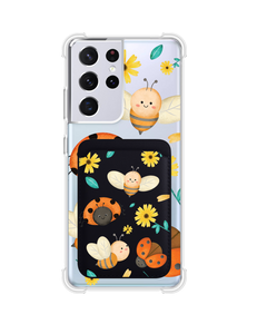 Android Magnetic Wallet Case - Lady Bug & Bee