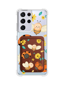 Android Magnetic Wallet Case - Lady Bug & Bee