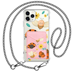 iPhone Phone Wallet Case - Lady Bug & Bee