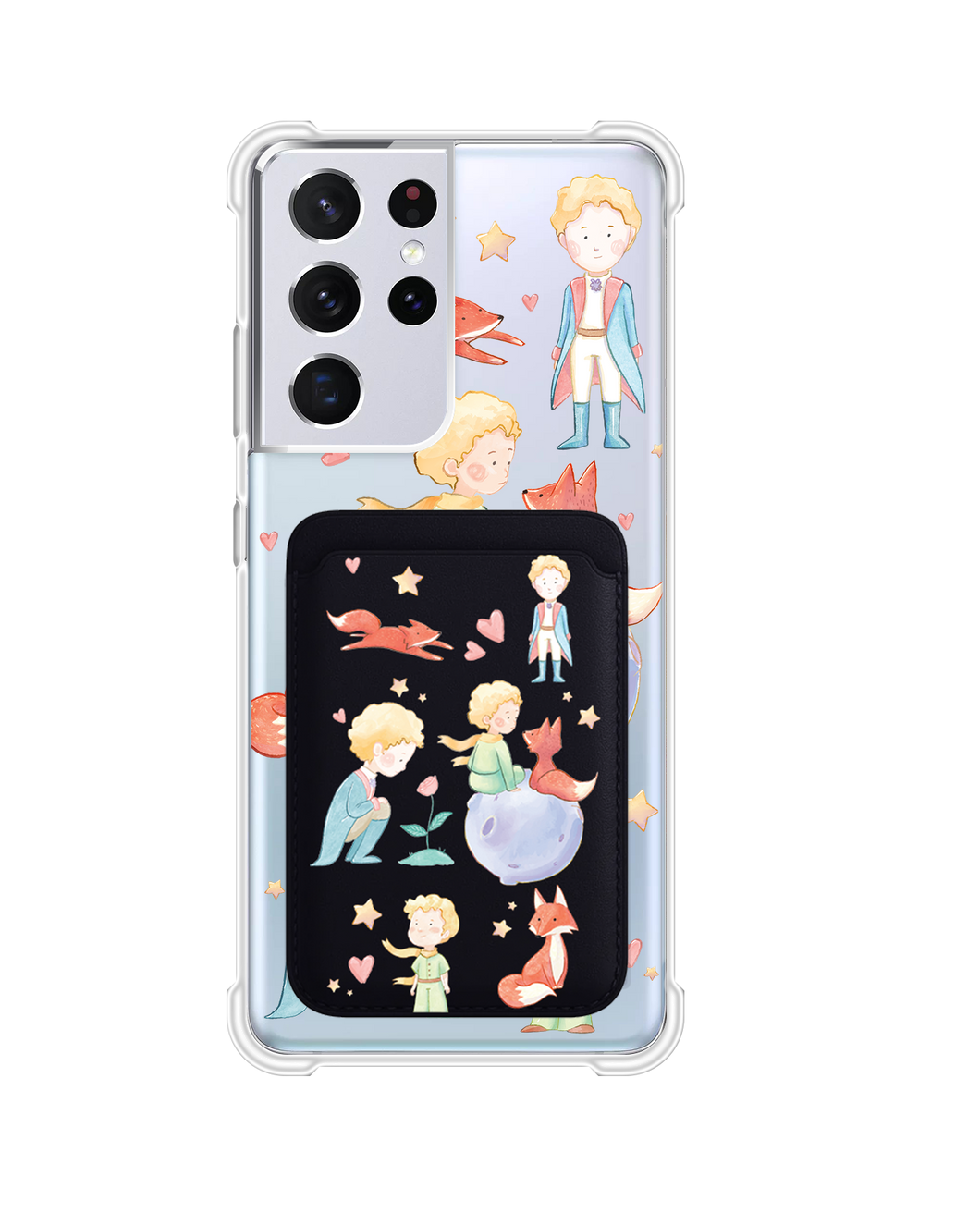 Android Magnetic Wallet Case - Little Prince & Fox