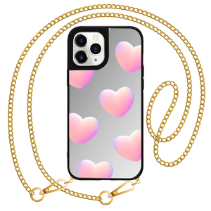 iPhone Mirror Grip Case -  Love Shapes