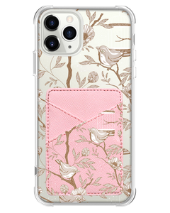 iPhone Phone Wallet Case - Lovebird Monochrome 3.0