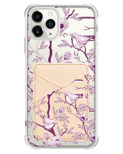 iPhone Phone Wallet Case - Lovebird Monochrome 5.0