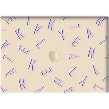 Load image into Gallery viewer, Macbook Snap Case - CUSTOM MONOGRAM Cotton Candy
