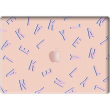 Load image into Gallery viewer, Macbook Snap Case - CUSTOM MONOGRAM Cotton Candy
