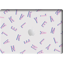 Load image into Gallery viewer, Macbook Snap Case - CUSTOM MONOGRAM Cotton Candy
