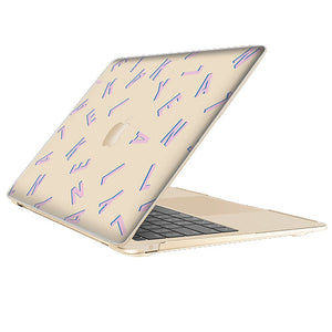 Macbook Snap Case - CUSTOM MONOGRAM Cotton Candy