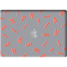 Load image into Gallery viewer, Macbook Snap Case - CUSTOM MONOGRAM Coral
