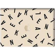 Load image into Gallery viewer, Macbook Snap Case - CUSTOM MONOGRAM Noir
