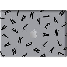 Load image into Gallery viewer, Macbook Snap Case - CUSTOM MONOGRAM Noir
