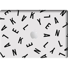 Load image into Gallery viewer, Macbook Snap Case - CUSTOM MONOGRAM Noir
