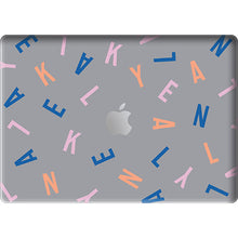 Load image into Gallery viewer, Macbook Snap Case - CUSTOM MONOGRAM Rainbow
