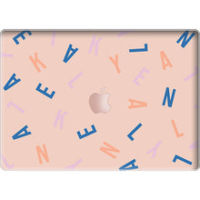 Load image into Gallery viewer, Macbook Snap Case - CUSTOM MONOGRAM Rainbow
