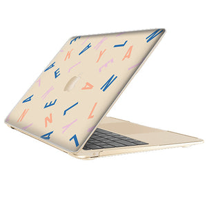 Macbook Snap Case - CUSTOM MONOGRAM Rainbow