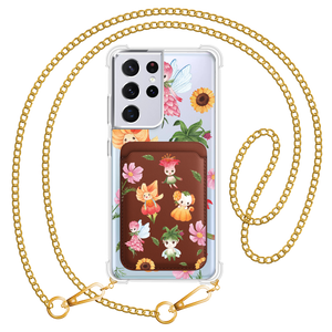 Android Magnetic Wallet Case - Magical Garden