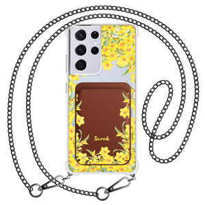 Android Magnetic Wallet Case - March Daffodils