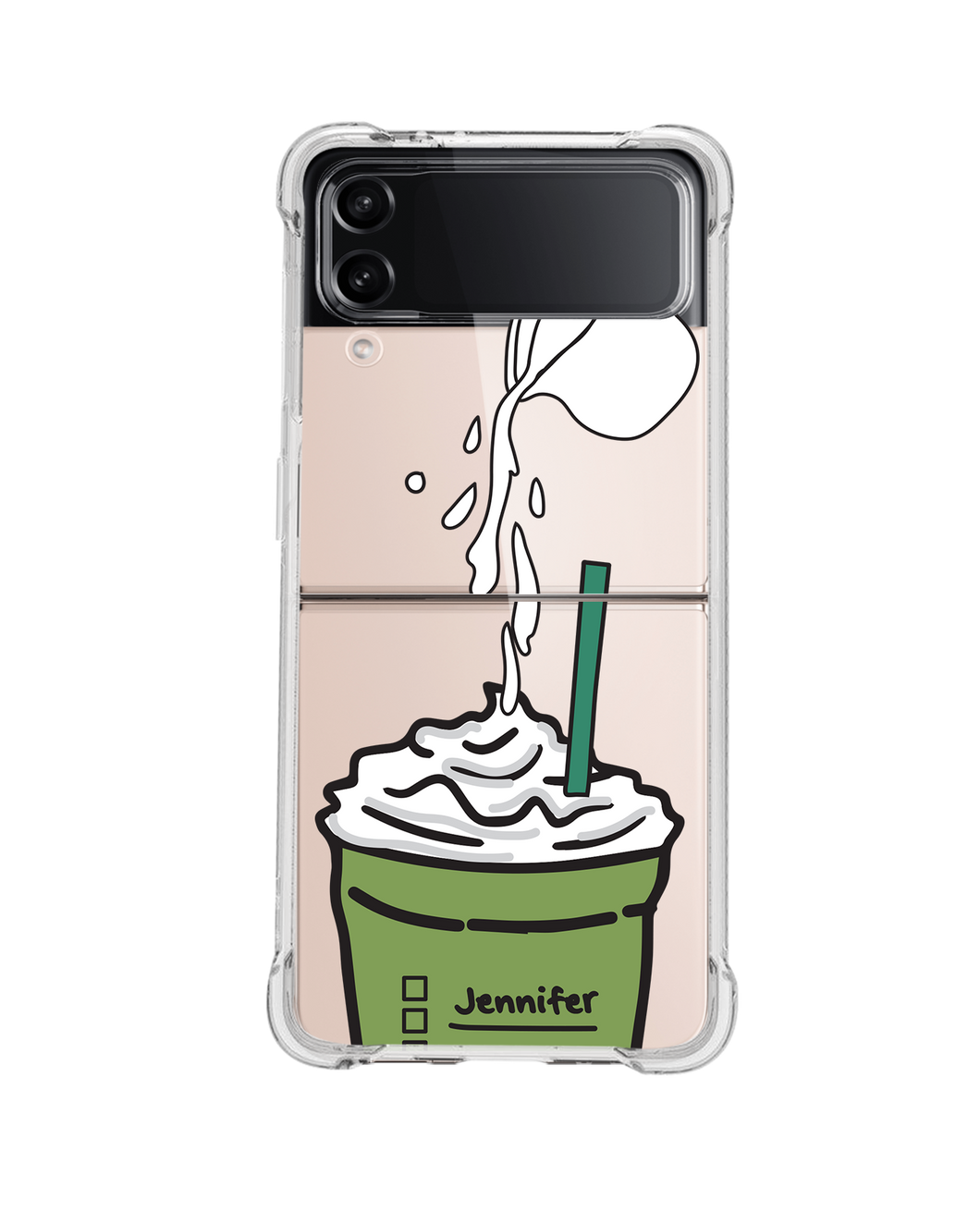 Android Flip / Fold Case - Matcha Frappe